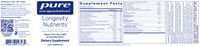 Thumbnail for Longevity Nutrients 120 vcaps * Pure Encapsulations Supplement - Conners Clinic