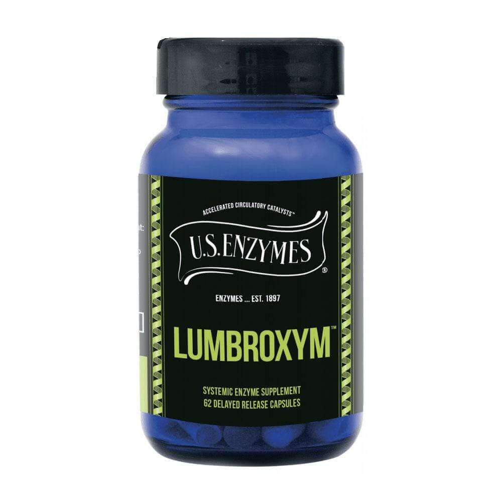 Lumbroxym - 62 capsules U.S. Enzymes Supplement - Conners Clinic