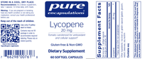Thumbnail for Lycopene 20 mg 60 gels * Pure Encapsulations Supplement - Conners Clinic