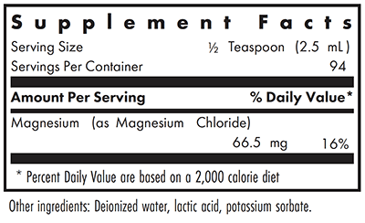 Magnesium Chloride Liquid 8 fl oz NutriCology Supplement - Conners Clinic