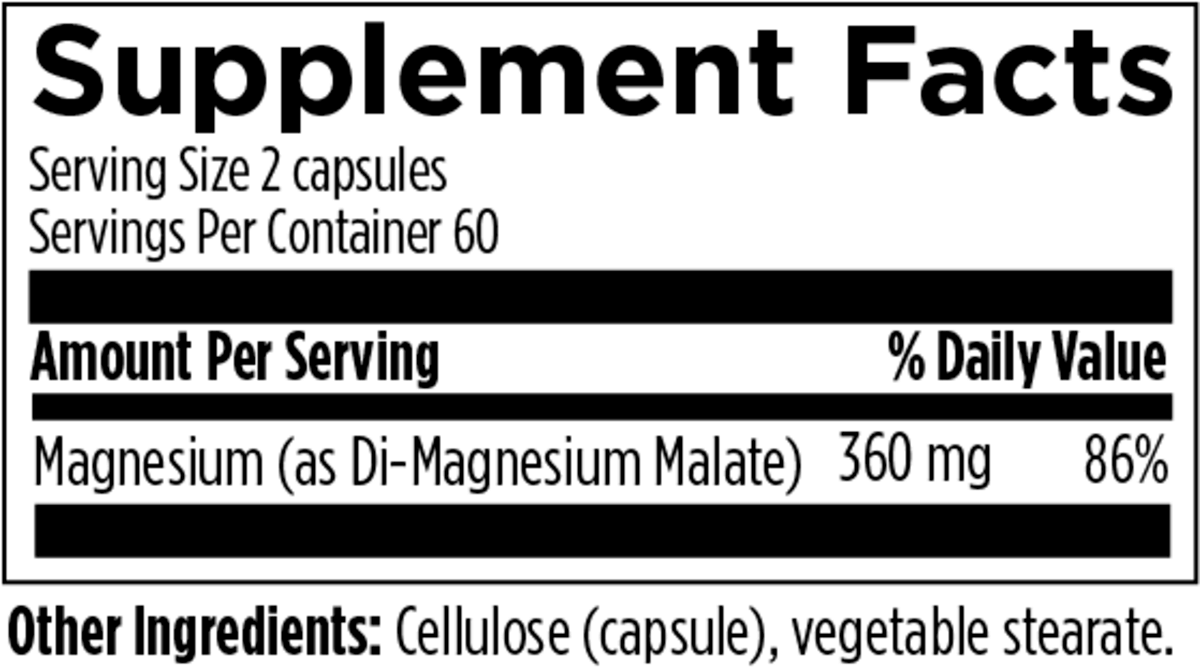 Magnesium Malate - 240T Designs for Health Supplement - Conners Clinic