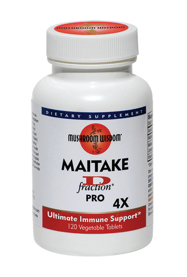 Maitake D-Fraction PRO 4X 120 Tablets Mushroom Wisdom Supplement - Conners Clinic