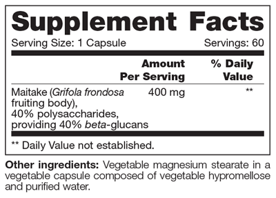 Maitake SAP 60 Capsules NFH Supplement - Conners Clinic