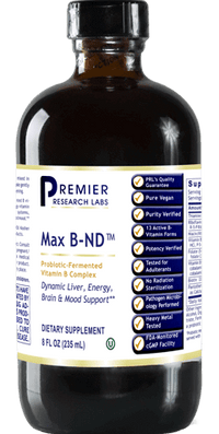 Thumbnail for Max B-ND 8 fl oz Premier Research Labs Supplement - Conners Clinic