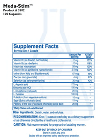 Thumbnail for MEDA-STIM (100C) Biotics Research Supplement - Conners Clinic