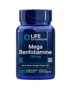 Mega Benfotiamine 250 mg 120 Capsules Life Extension - Conners Clinic