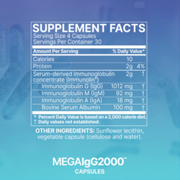 Mega IgG2000 120 Capsules Microbiome Labs - Conners Clinic
