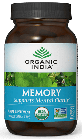 Memory 90 Capsules Organic India Supplement - Conners Clinic