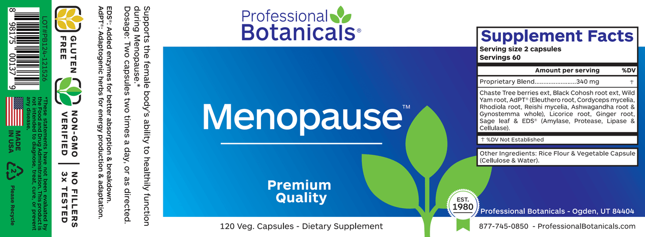 MENOPAUSE (120C) Biotics Research Supplement - Conners Clinic