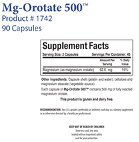 Thumbnail for MG-OROTATE 500 (90C) Biotics Research Supplement - Conners Clinic