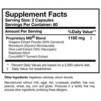 Thumbnail for Microbinate - 120 Capsules Researched Nutritionals Supplement - Conners Clinic