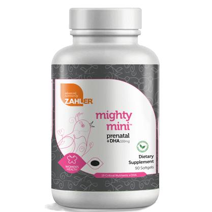 Mighty Mini Prenatal+DHA 90 Softgels Zahler Supplement - Conners Clinic