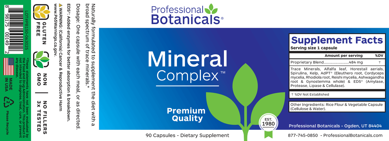 MINERAL COMPLEX (90C) Biotics Research Supplement - Conners Clinic
