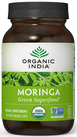 Moringa 90 Capsules Organic India Supplement - Conners Clinic