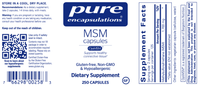 Thumbnail for MSM 250 vcaps * Pure Encapsulations Supplement - Conners Clinic