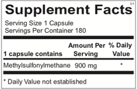 Thumbnail for MSM 900 - 180 Capsules Ortho-Molecular Supplement - Conners Clinic