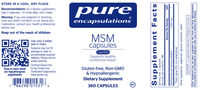 Thumbnail for MSM Capsules 360 caps * Conners Clinic - Conners Clinic