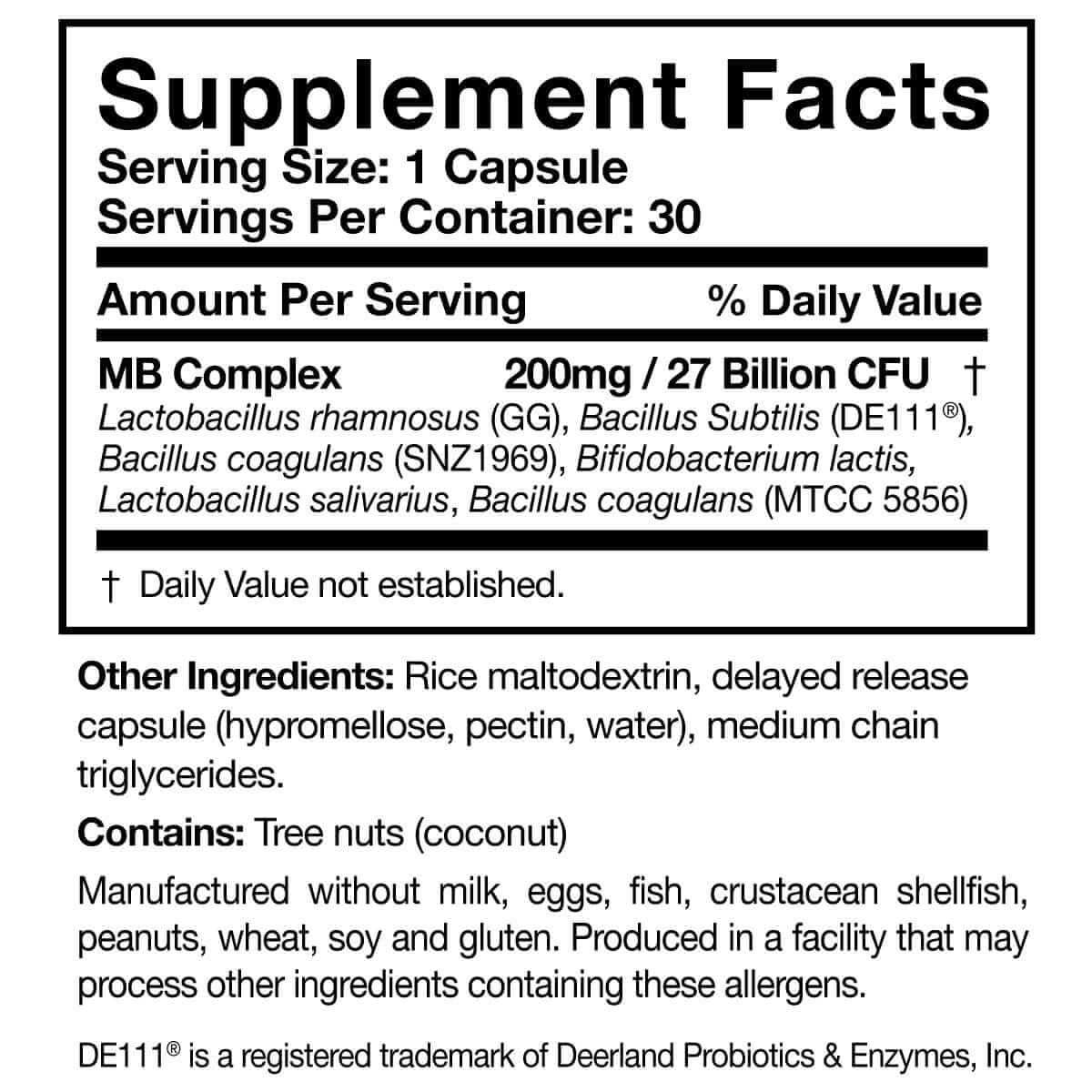 Multi-Biome - 30 Capsules Researched Nutritionals Supplement - Conners Clinic