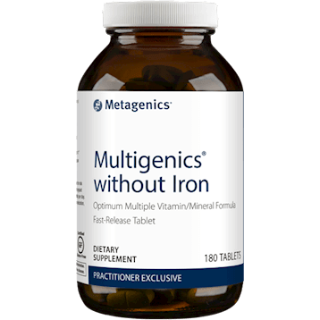 Multigenics without Iron 180 tabs * Metagenics Supplement - Conners Clinic