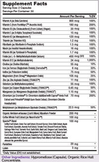 Thumbnail for Multivitamin Brainfood 60 Capsules Zahler Supplement - Conners Clinic