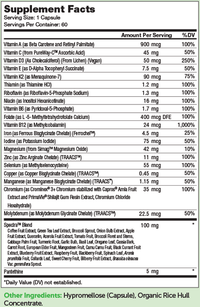 Thumbnail for Multivitamin One Daily 60 Capsules Zahler Supplement - Conners Clinic