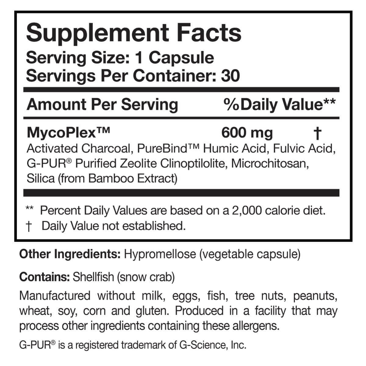 MycoPul - 30 Capsules Researched Nutritionals Supplement - Conners Clinic