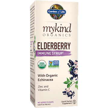 MyKind Organic Elderberry Syrup 6.59 fl oz * Garden of Life Supplement - Conners Clinic