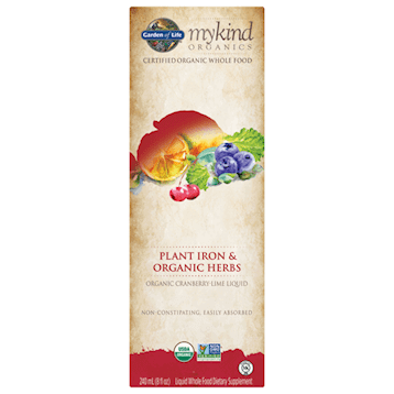 MyKind Plant Iron & Organic Herbs 8 fl oz * Garden of Life Supplement - Conners Clinic