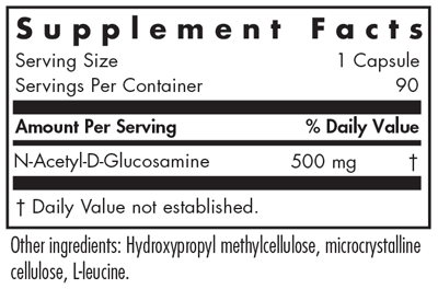 N-Acetyl Glucosamine 90 Capsules Allergy Research Group - Conners Clinic