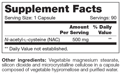 NAC SAP 90 Capsules NFH Supplement - Conners Clinic