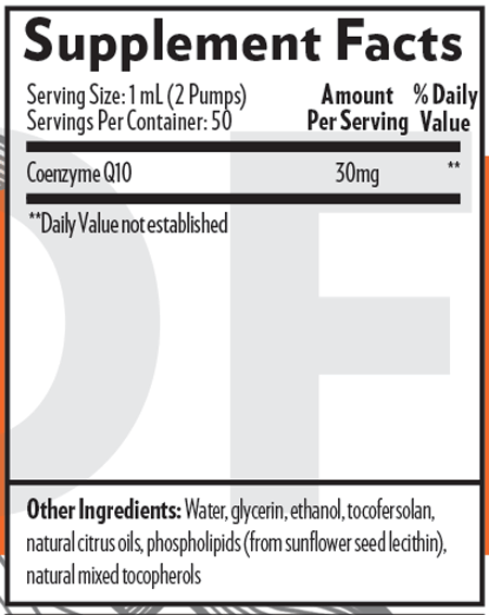 Nanoemulsified CoQ10 1.7 fl oz Quicksilver Scientific Supplement - Conners Clinic