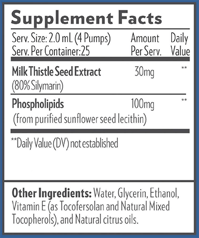 Nanoemulsified Milk Thistle 1.7 oz Quicksilver Scientific Supplement - Conners Clinic