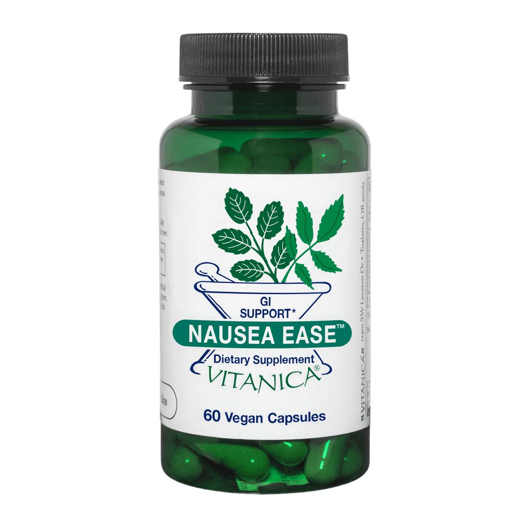 Nausea Ease 60 Capsules Vitanica Supplement - Conners Clinic