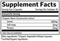 Thumbnail for Neem 90 Capsules Organic India Supplement - Conners Clinic