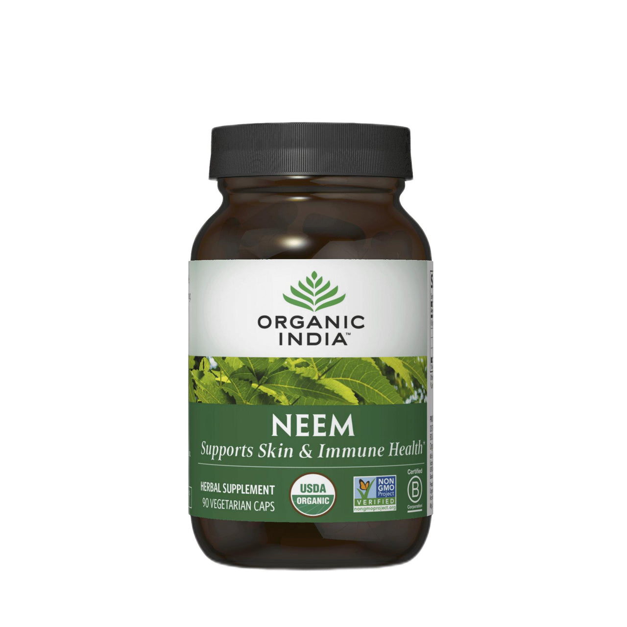 Neem 90 Capsules Organic India Supplement - Conners Clinic