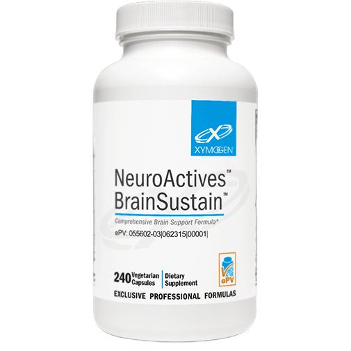 NeuroActives™ BrainSustain™ -  240 Capsules Xymogen Supplement - Conners Clinic