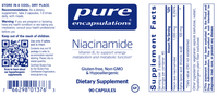 Thumbnail for Niacinamide 90 vcaps * Pure Encapsulations Supplement - Conners Clinic