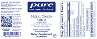 Thumbnail for Nitric Oxide Ultra 120 caps * Pure Encapsulations Supplement - Conners Clinic