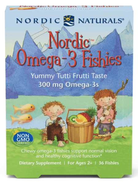 Nordic Omega-3 Fishies - Tutti Frutti - 36 count Nordic Naturals Supplement - Conners Clinic