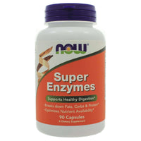 Thumbnail for NOW Foods Super Enzymes - 90 capsules Natural Partners Supplement - Conners Clinic