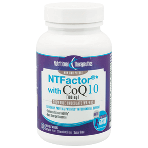 NTFactor® with CoQ10 Chewable Wafer Chocolate 30 Wafers Nutritional Therapeutics Supplement - Conners Clinic