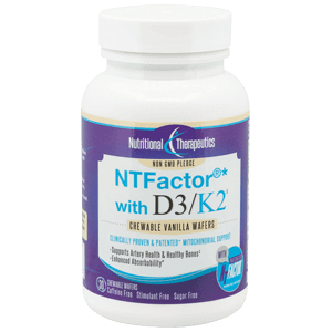 NTFactor® with D3/K2 Chewable Wafer Vanilla 30 Wafers Nutritional Therapeutics Supplement - Conners Clinic
