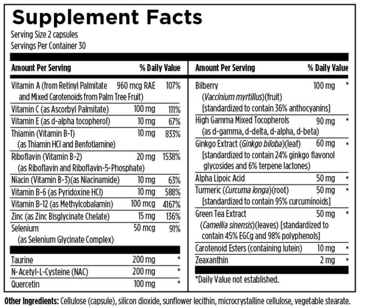 OcuForce- 60 caps Designs for Health Supplement - Conners Clinic