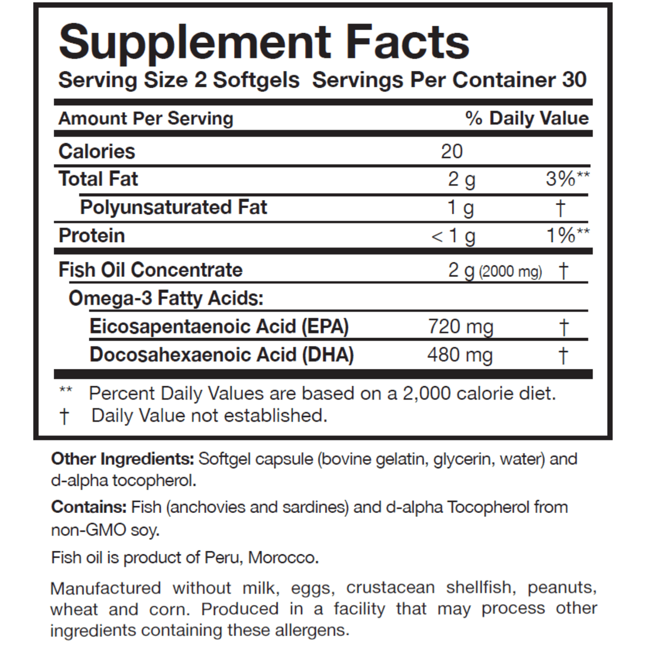 Omega-3 Plus - 60 Softgels Researched Nutritionals Supplement - Conners Clinic