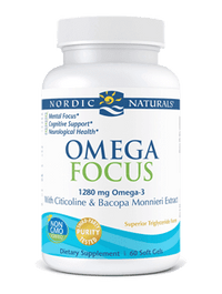 Thumbnail for Omega Focus 60 Softgels Nordic Naturals Supplement - Conners Clinic
