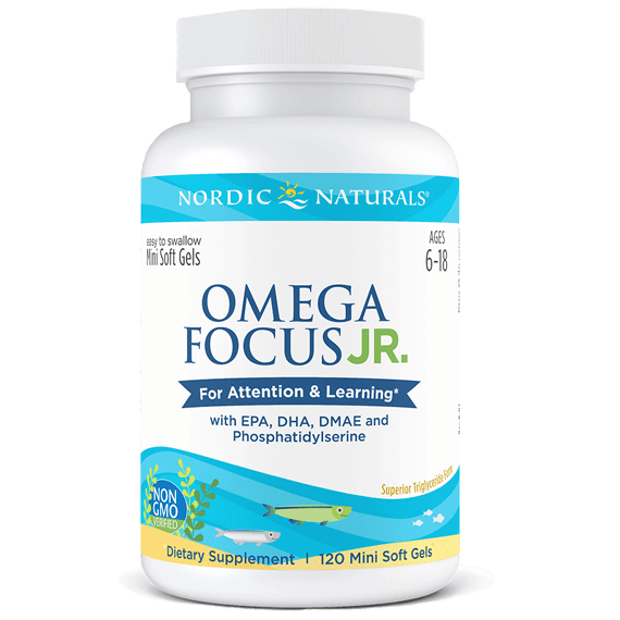 Omega Focus Jr 120 Softgels Nordic Naturals Supplement - Conners Clinic
