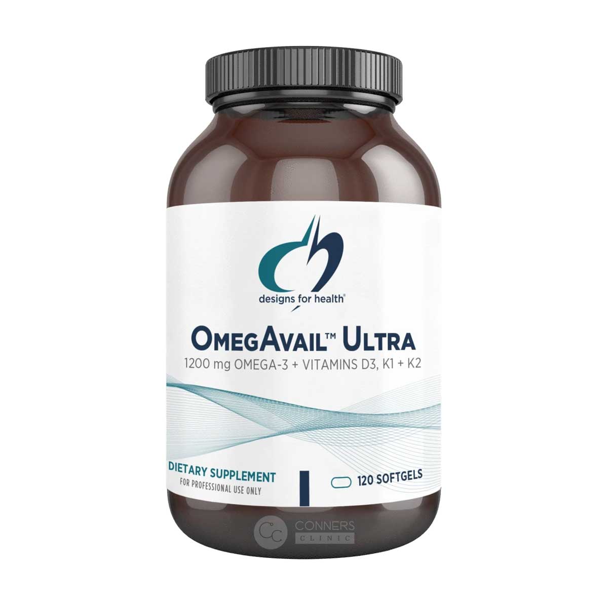 OmegAvail Ultra w/D3, K1, K2 - 120 caps Designs for Health Supplement - Conners Clinic