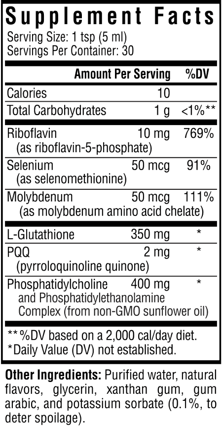 Optimal Liposomal Glutathione Plus 5 fl oz Seeking Health Supplement - Conners Clinic