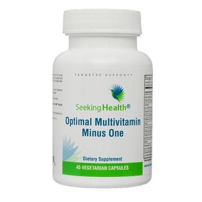 Optimal Multivitamin Minus One 45 Capsules Seeking Health Supplement - Conners Clinic