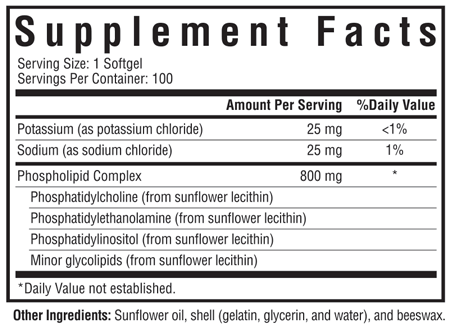 Optimal PC 100 Softgels Seeking Health Supplement - Conners Clinic